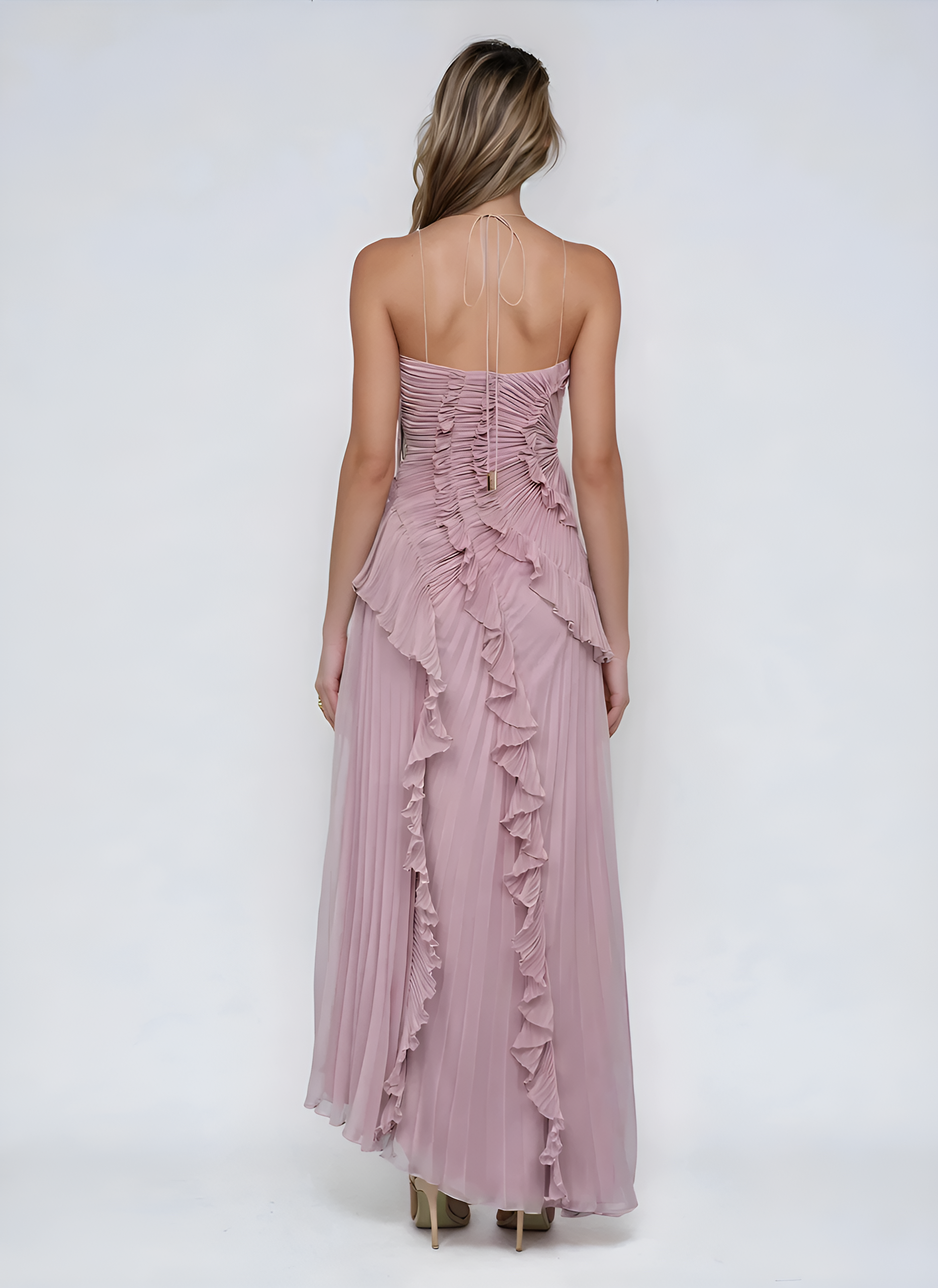 Eva Volant-Kleid Lavendel | FormaLuxe