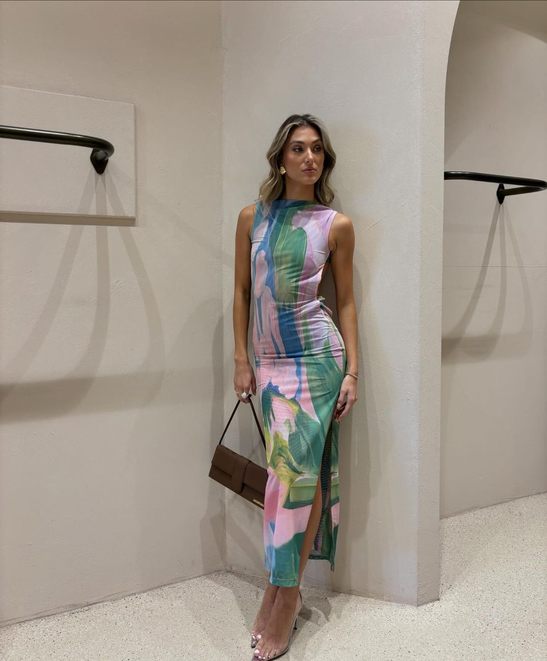 Nola | Pastellfarbenes Maxikleid Mehrfarbig | FormaLuxe