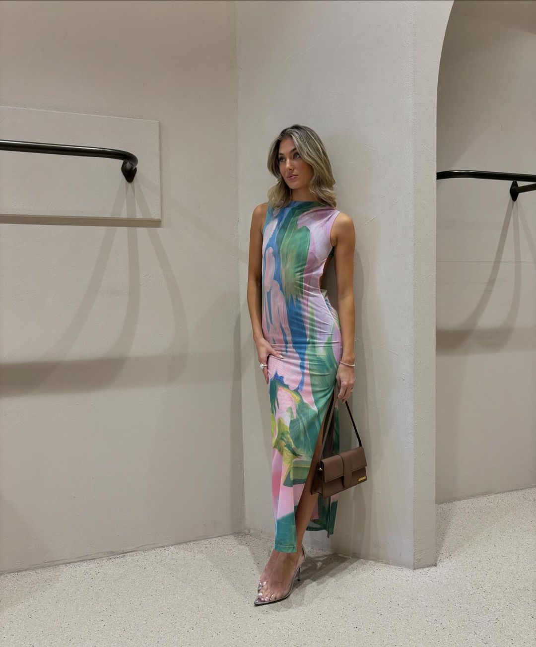 Nola | Pastellfarbenes Maxikleid Mehrfarbig | FormaLuxe