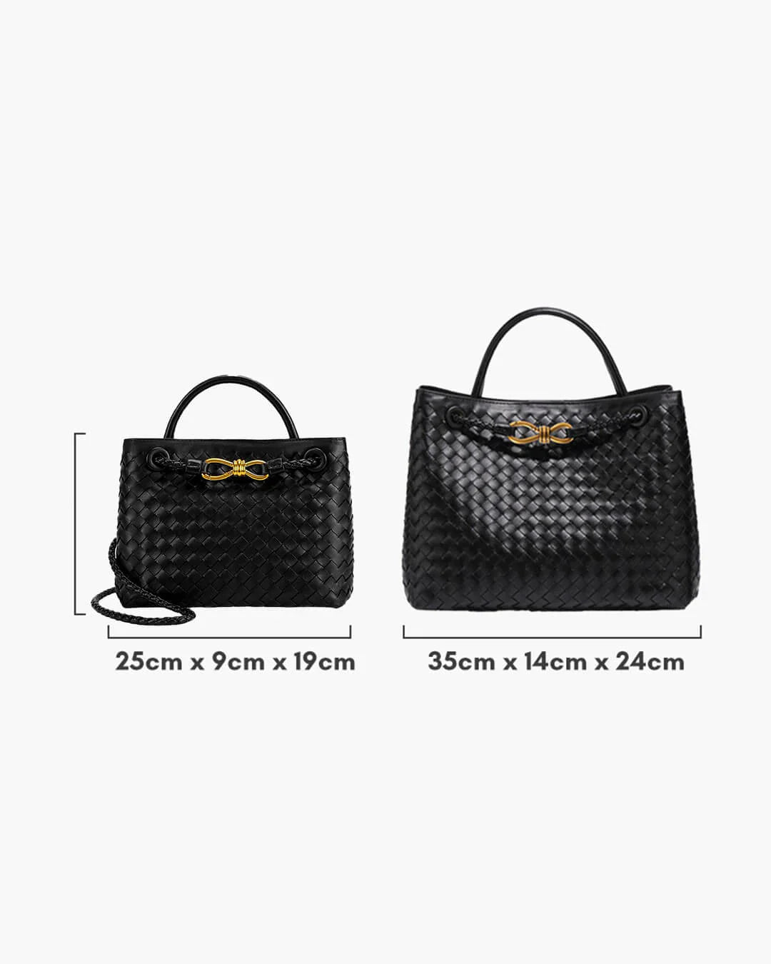 Wells | Tote Woven Shoulder Bag Black | FormaLuxe