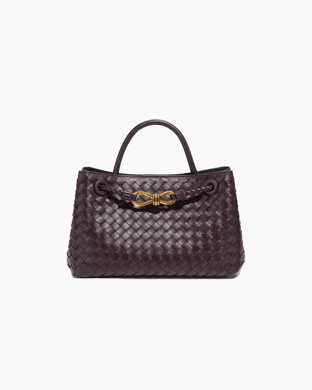 Wells | Tote Woven Shoulder Bag Black | FormaLuxe