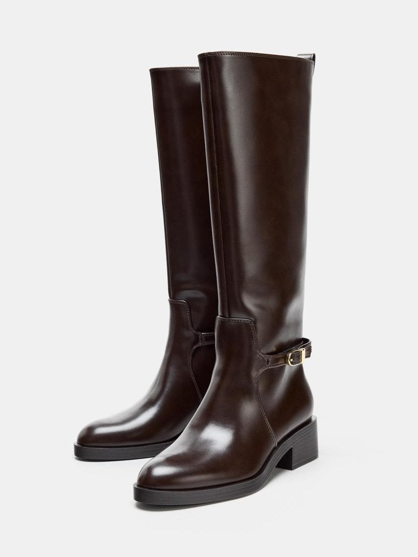 Bristol | Bottes d'équitation classiques marron en similicuir Brun | FormaLuxe