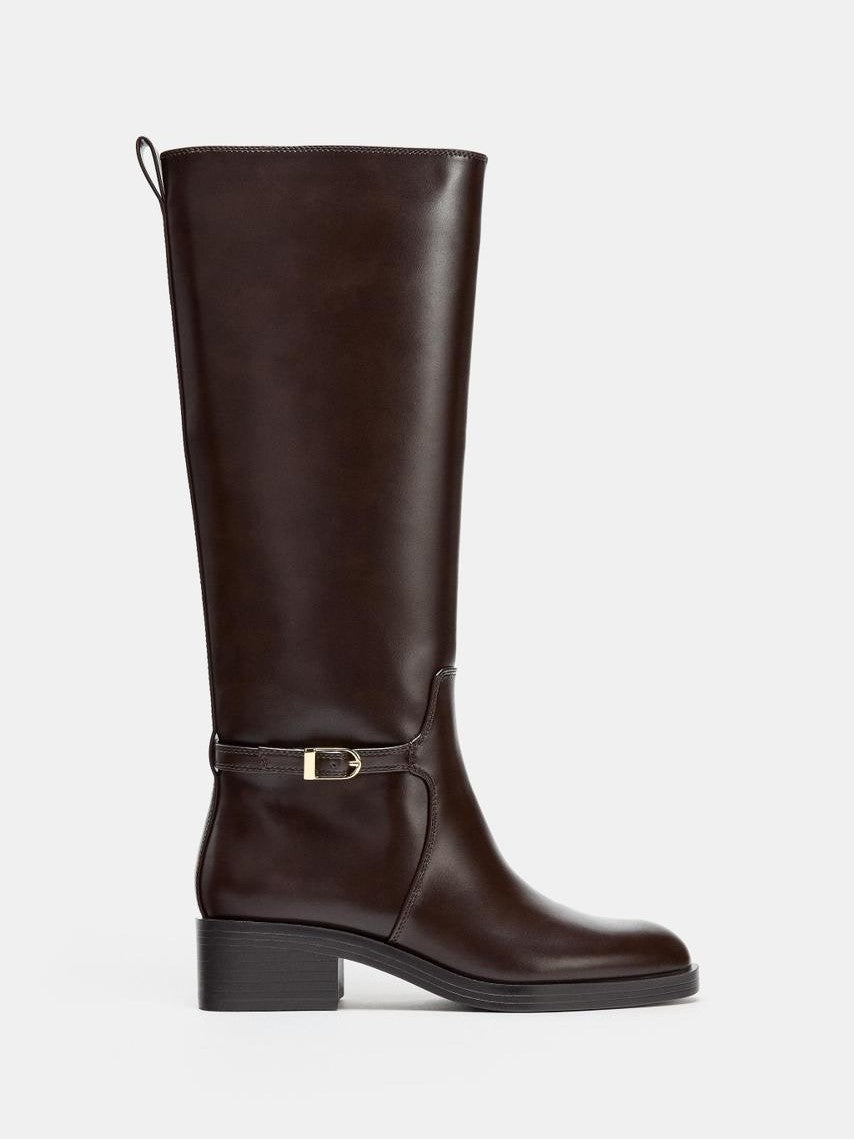 Bristol | Bottes d'équitation classiques marron en similicuir Brun | FormaLuxe