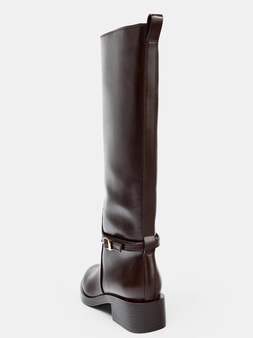 Bristol | Bottes d'équitation classiques marron en similicuir Brun | FormaLuxe