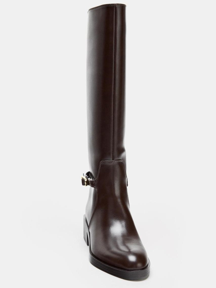 Bristol | Bottes d'équitation classiques marron en similicuir Brun | FormaLuxe
