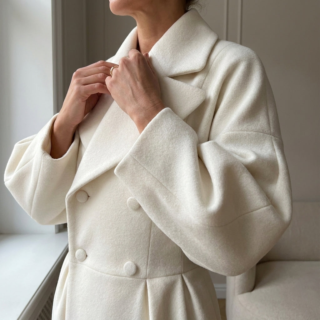 Isobel | Eleganter langer Mantel mit definierter Silhouette