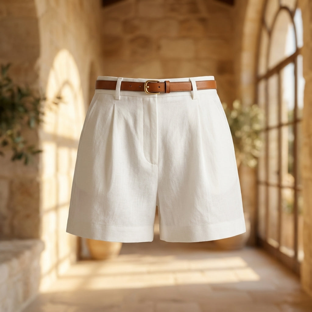 Livia | Gerafftes Tie-Top mit Stehkragen