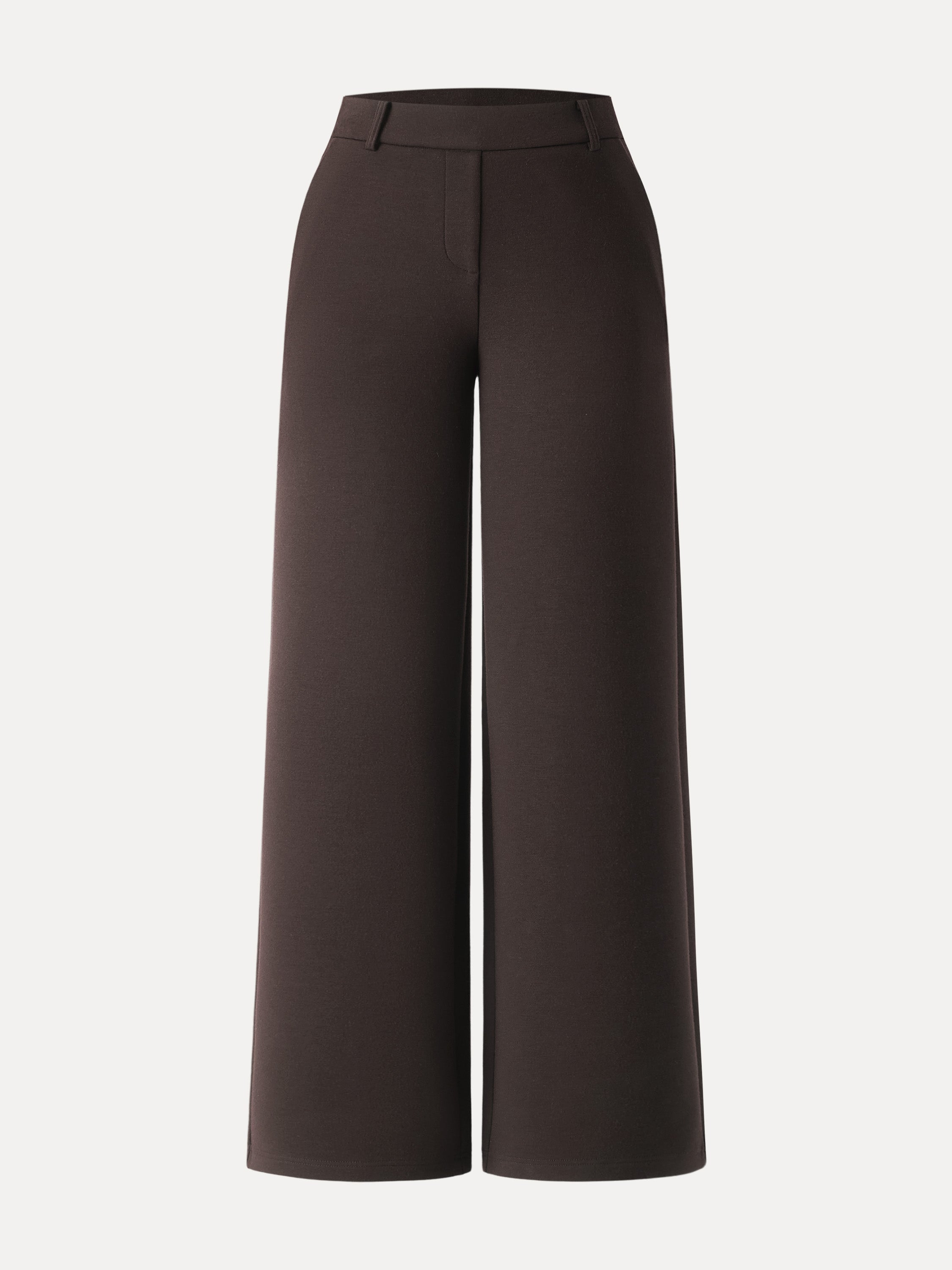 Stretchy Mid Rise Straight Leg Pull-on Pants with Pockets Universe Navy – Women > Bottoms > Pants | FormaLuxe