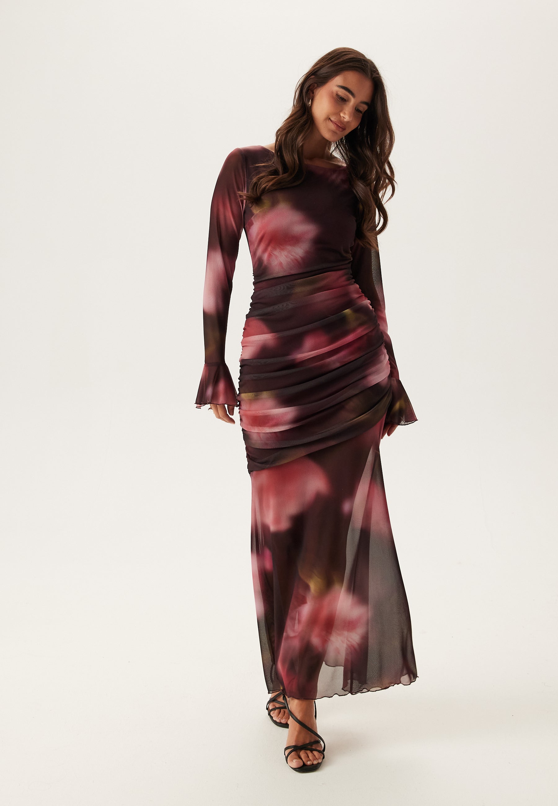 Gerafftes Netzkleid – Clothes | FormaLuxe