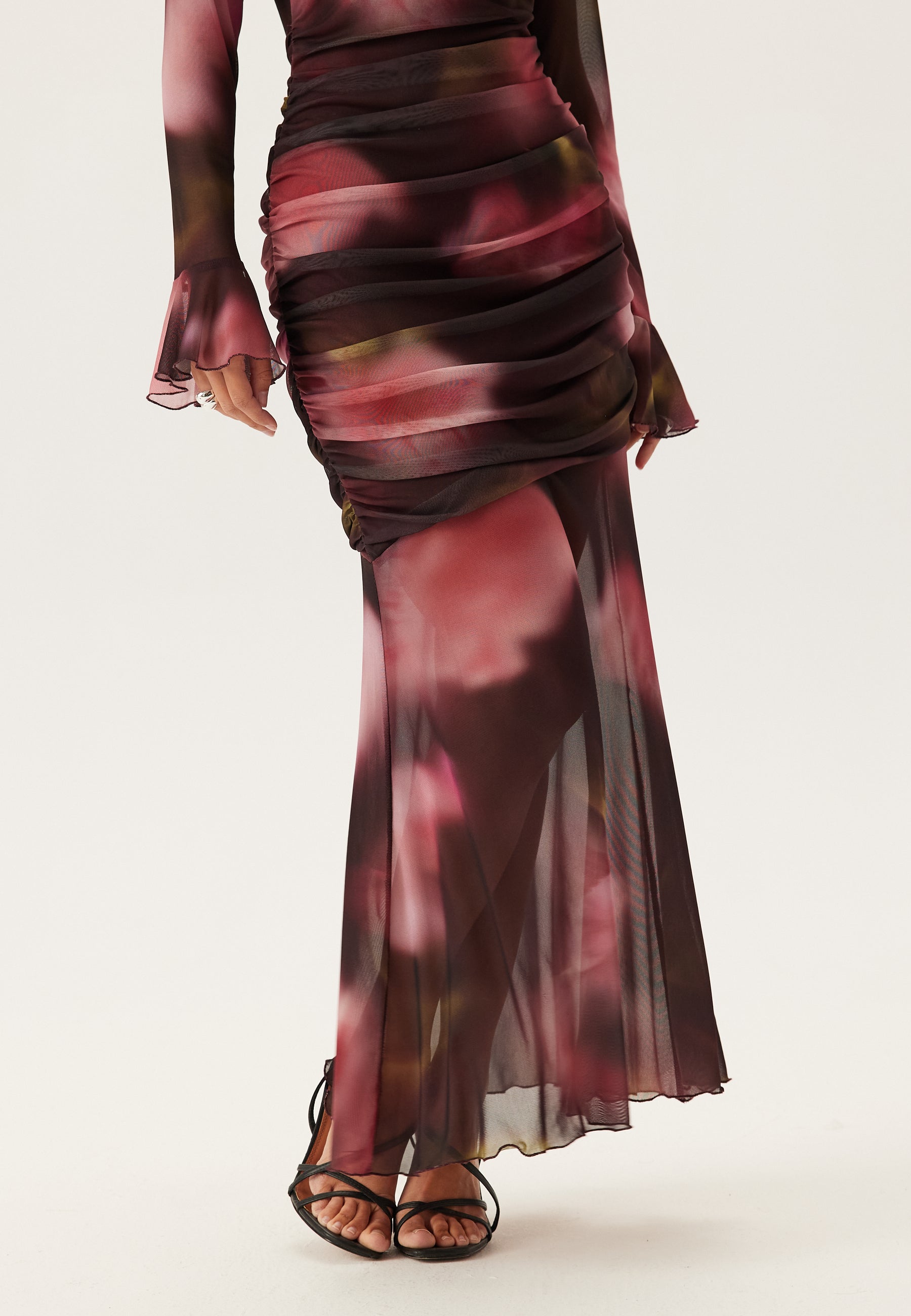 Gerafftes Netzkleid – Clothes | FormaLuxe
