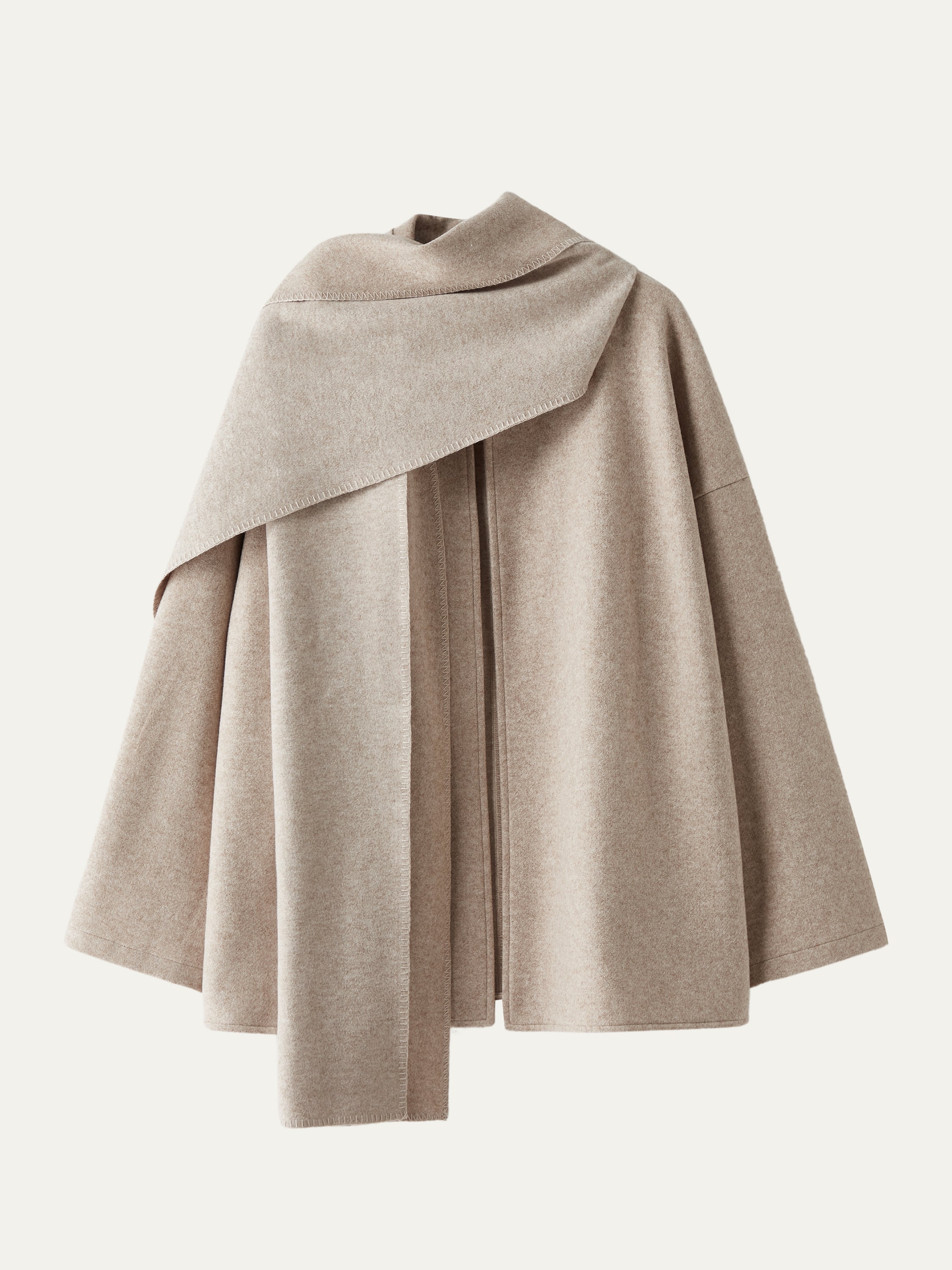 Oversized Scarf Jacket Black Navy – Women > Outerwear > Jackets & Coats | FormaLuxe