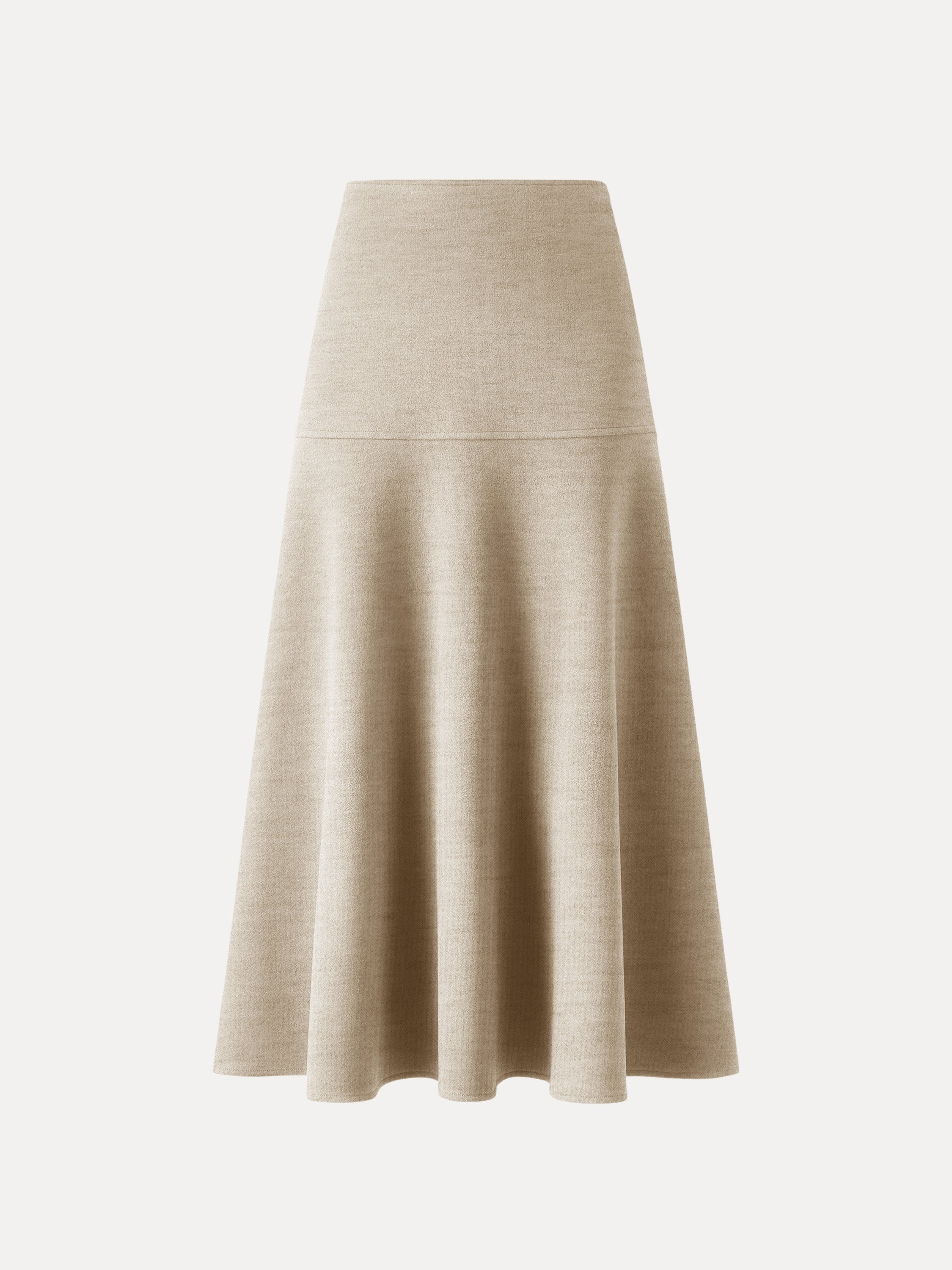 Jupe maxi évasée façon cachemire Heather Morganite – Femmes > Bas > Jupes | FormaLuxe