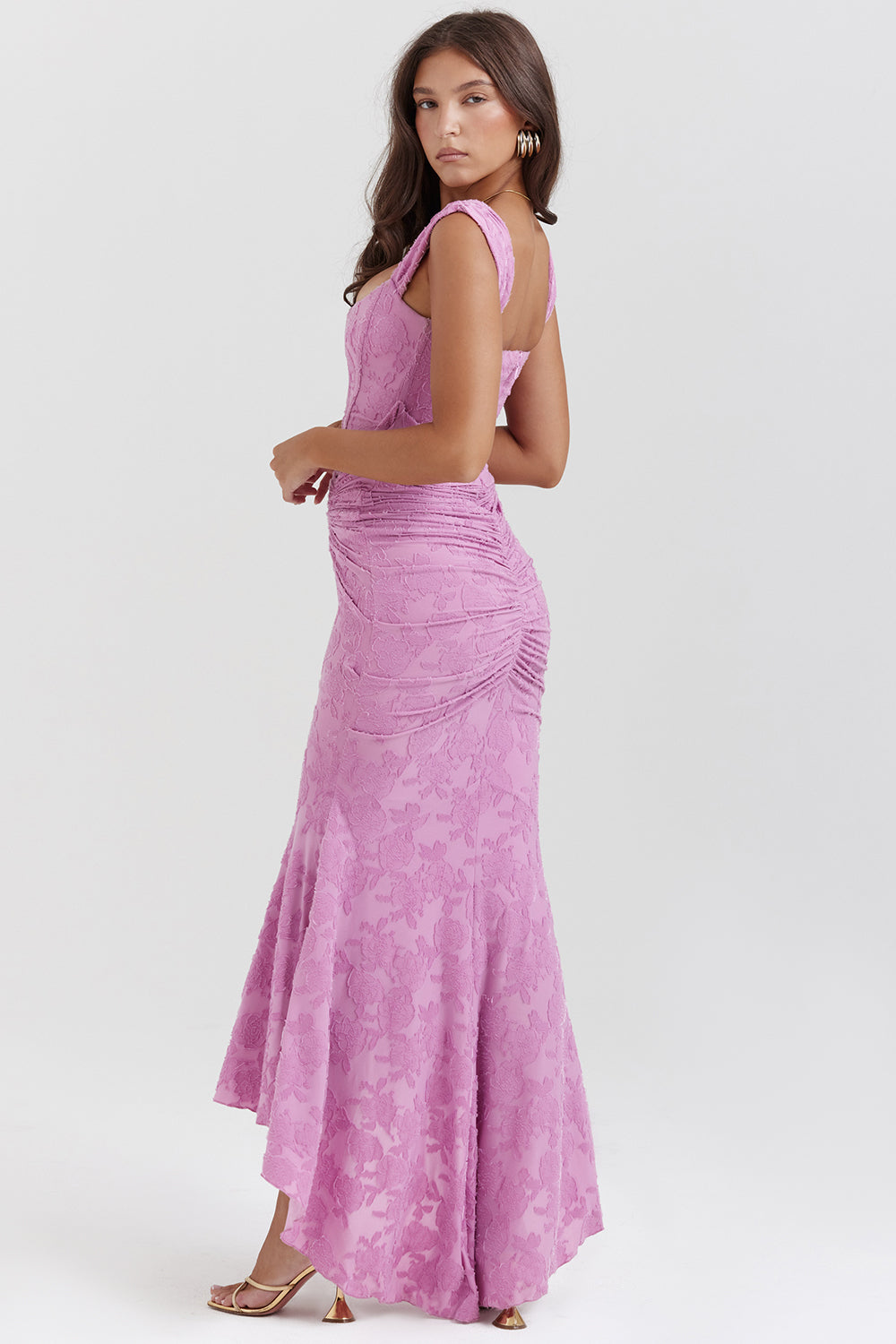 Sienna | Elegantes Kleid mit Taillierung Pink | FormaLuxe