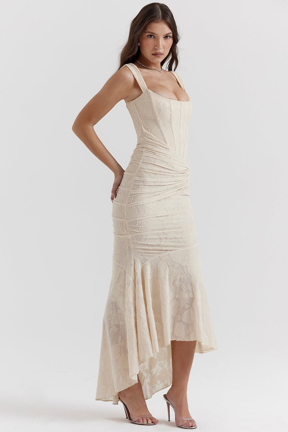 Sienna | Elegantes Kleid mit Taillierung Pink | FormaLuxe