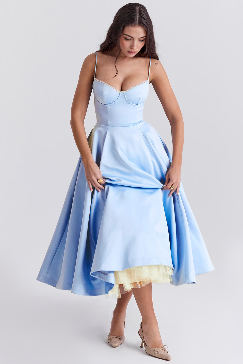 Cloe Midikleid – Babyblau