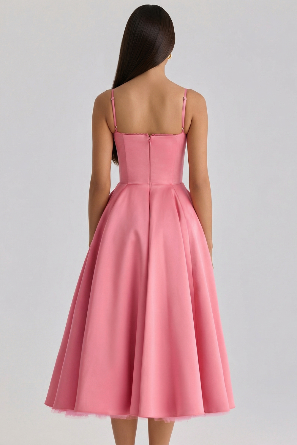 Cloe Midikleid – Flamingorosa