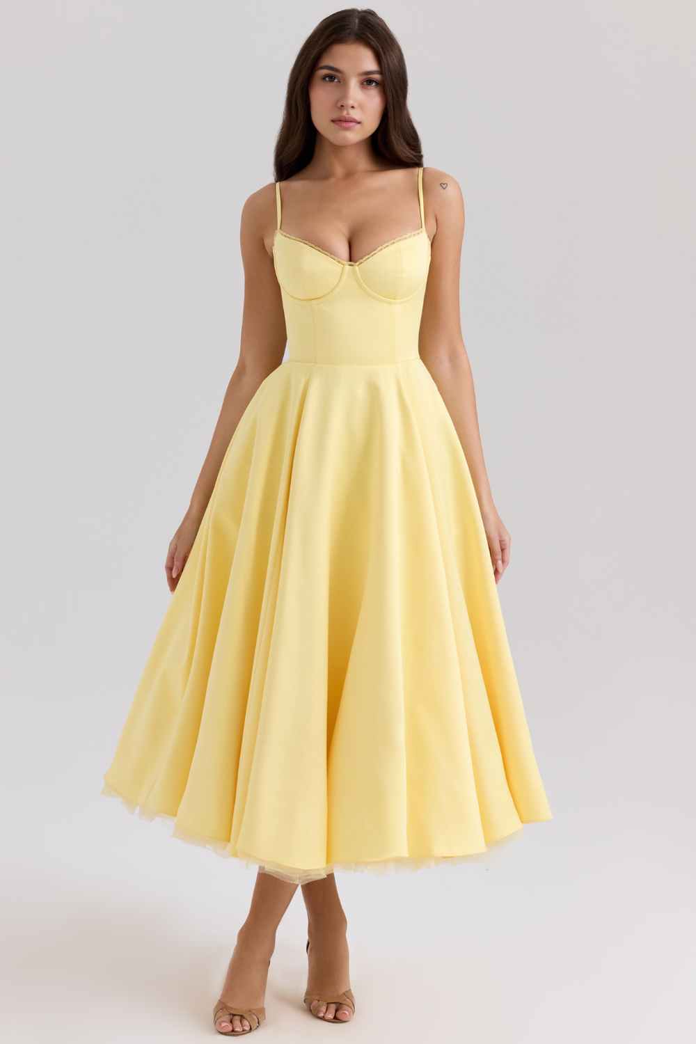 Cloe Midikleid – Gelb
