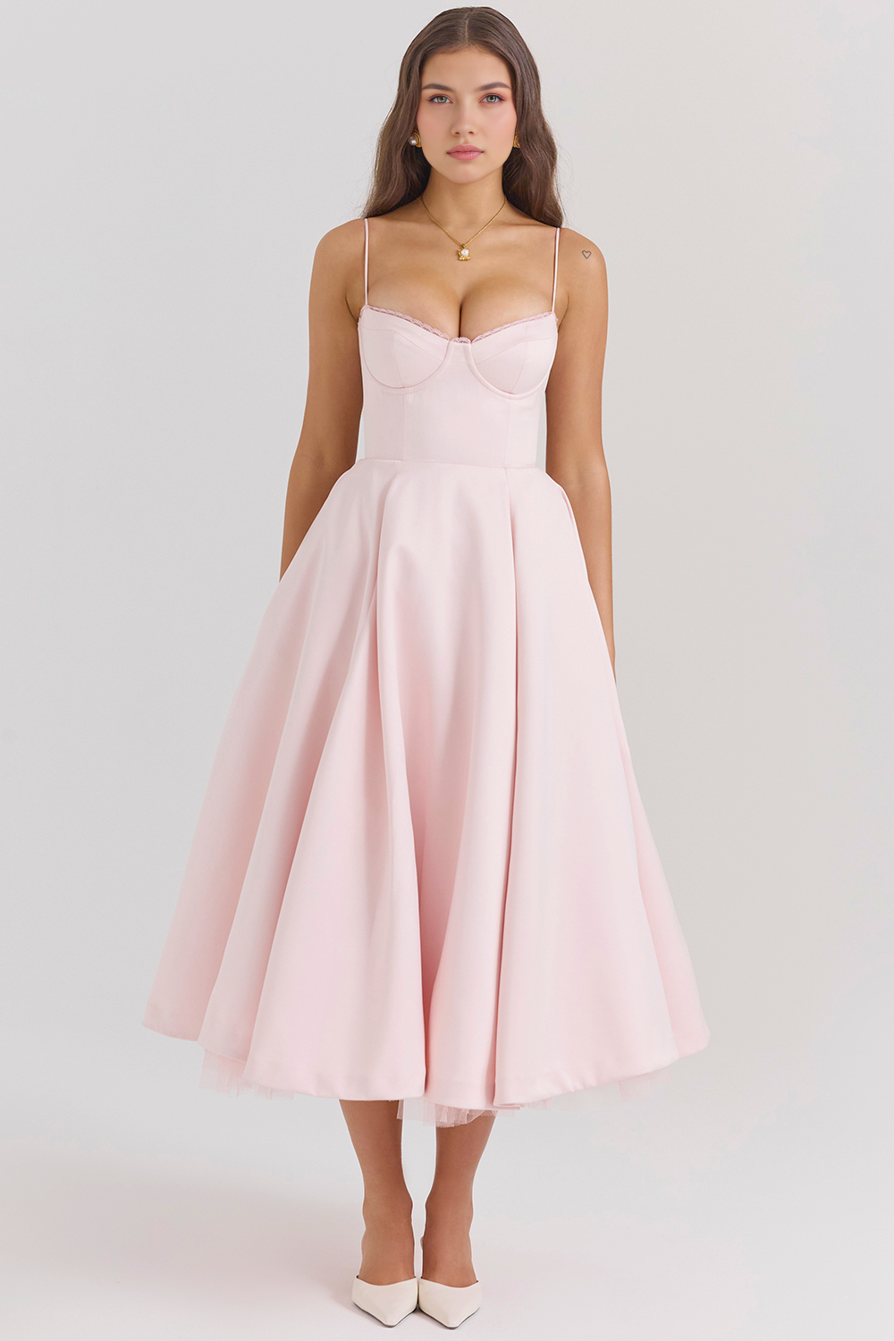 Cloe Midikleid – Rosa