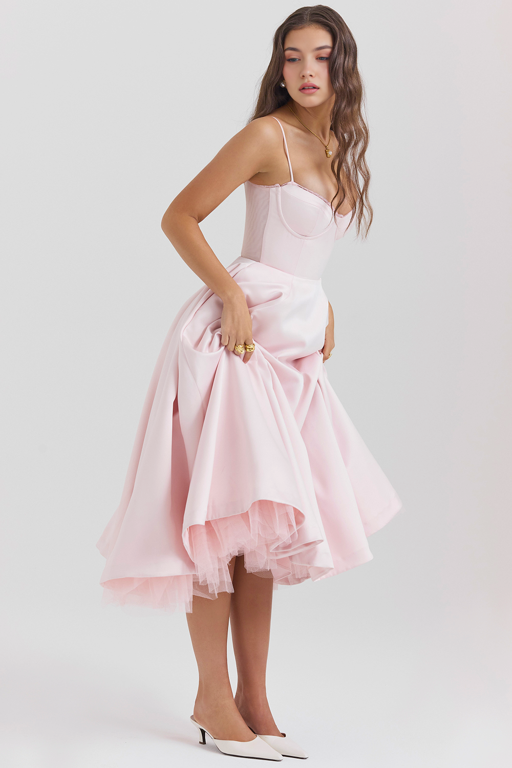 Cloe Midikleid – Rosa