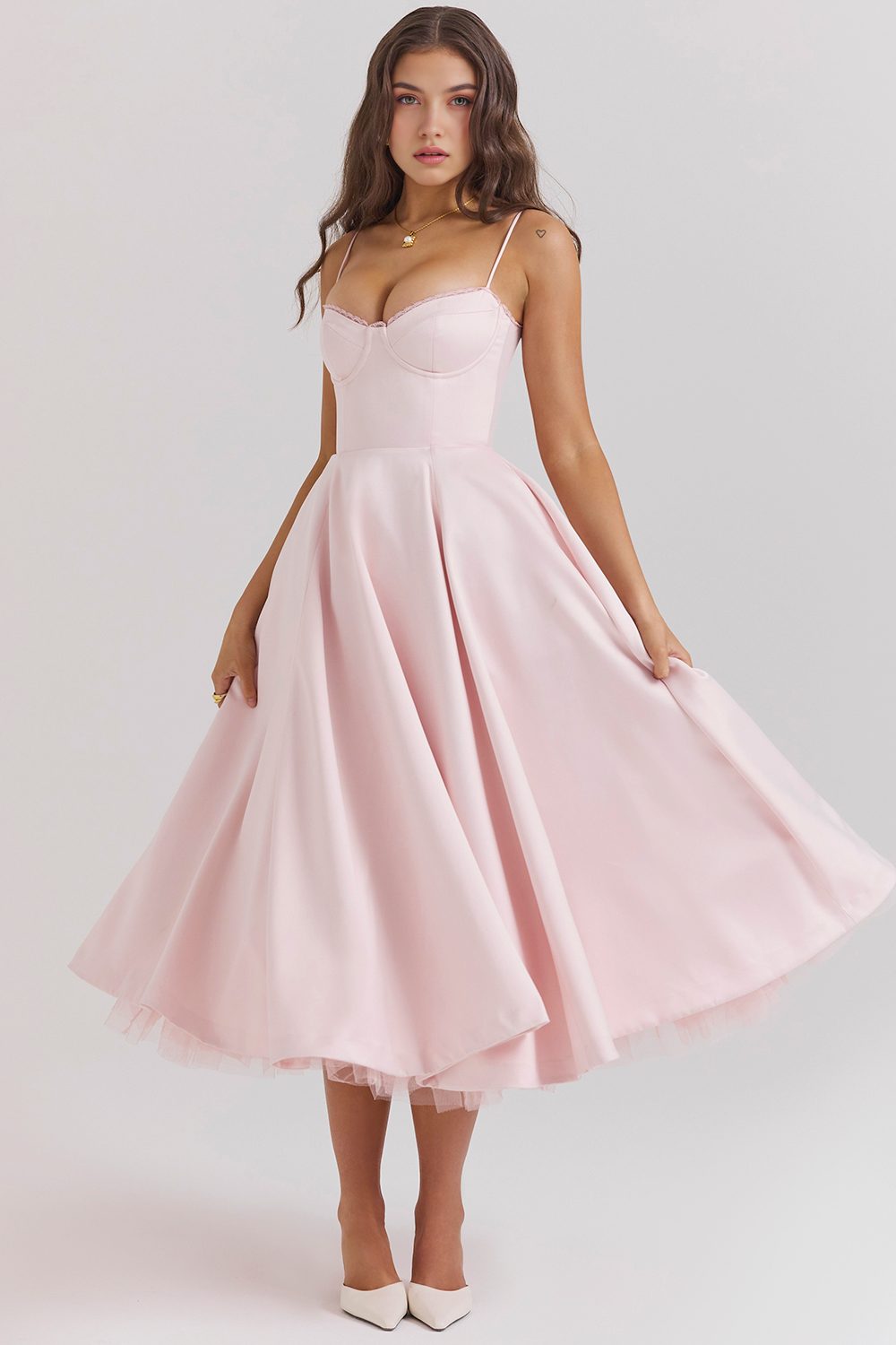 Cloe Midikleid – Rosa