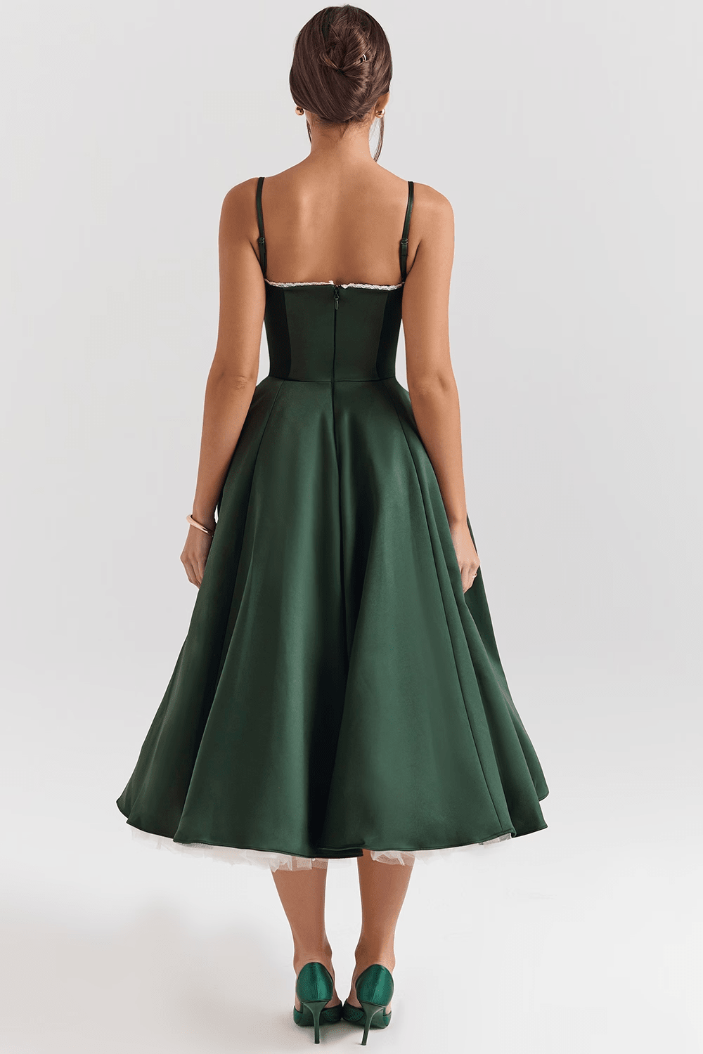 Cloe Midikleid – Waldgrün