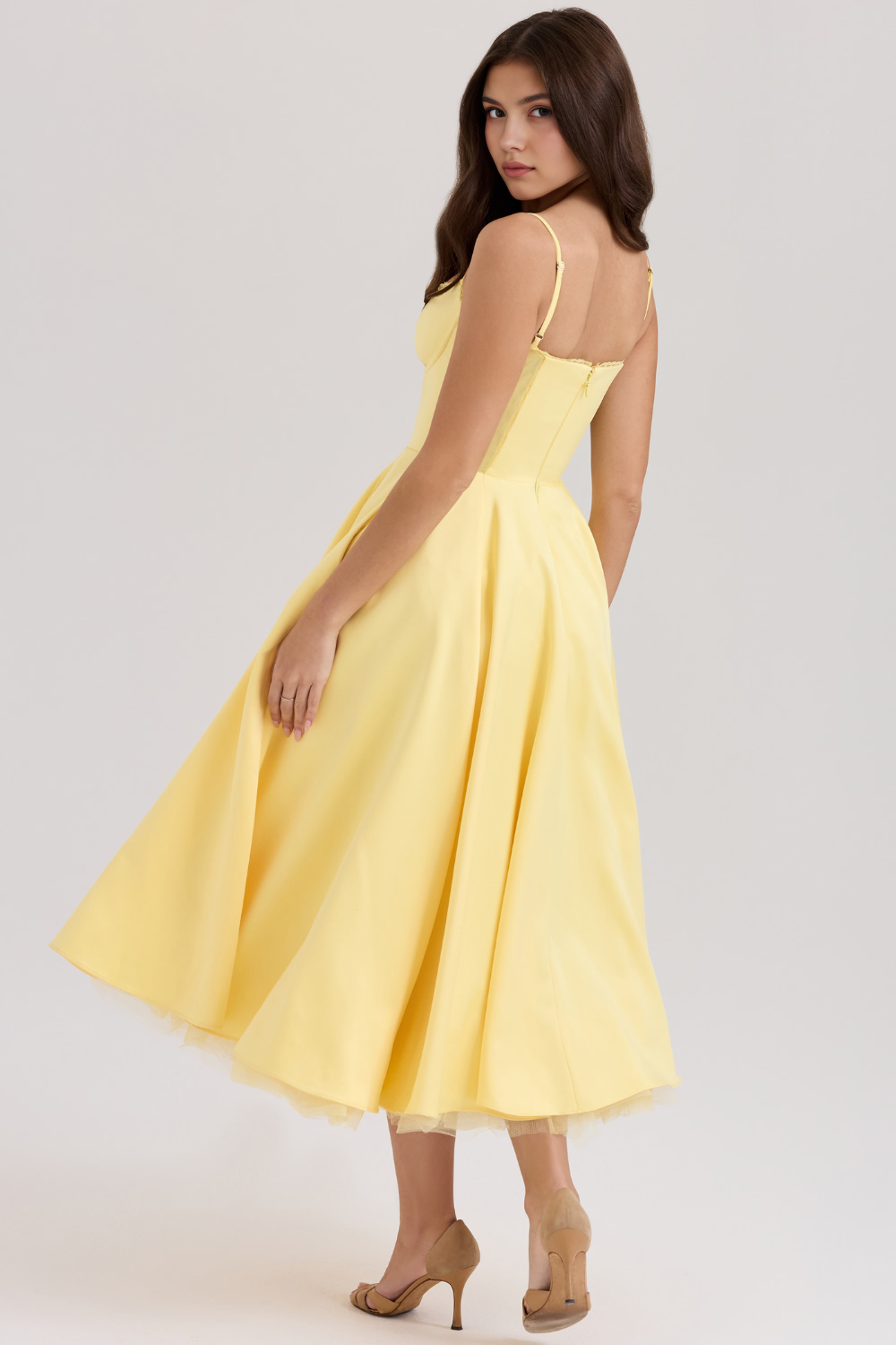 Cloe Midikleid – Waldgrün