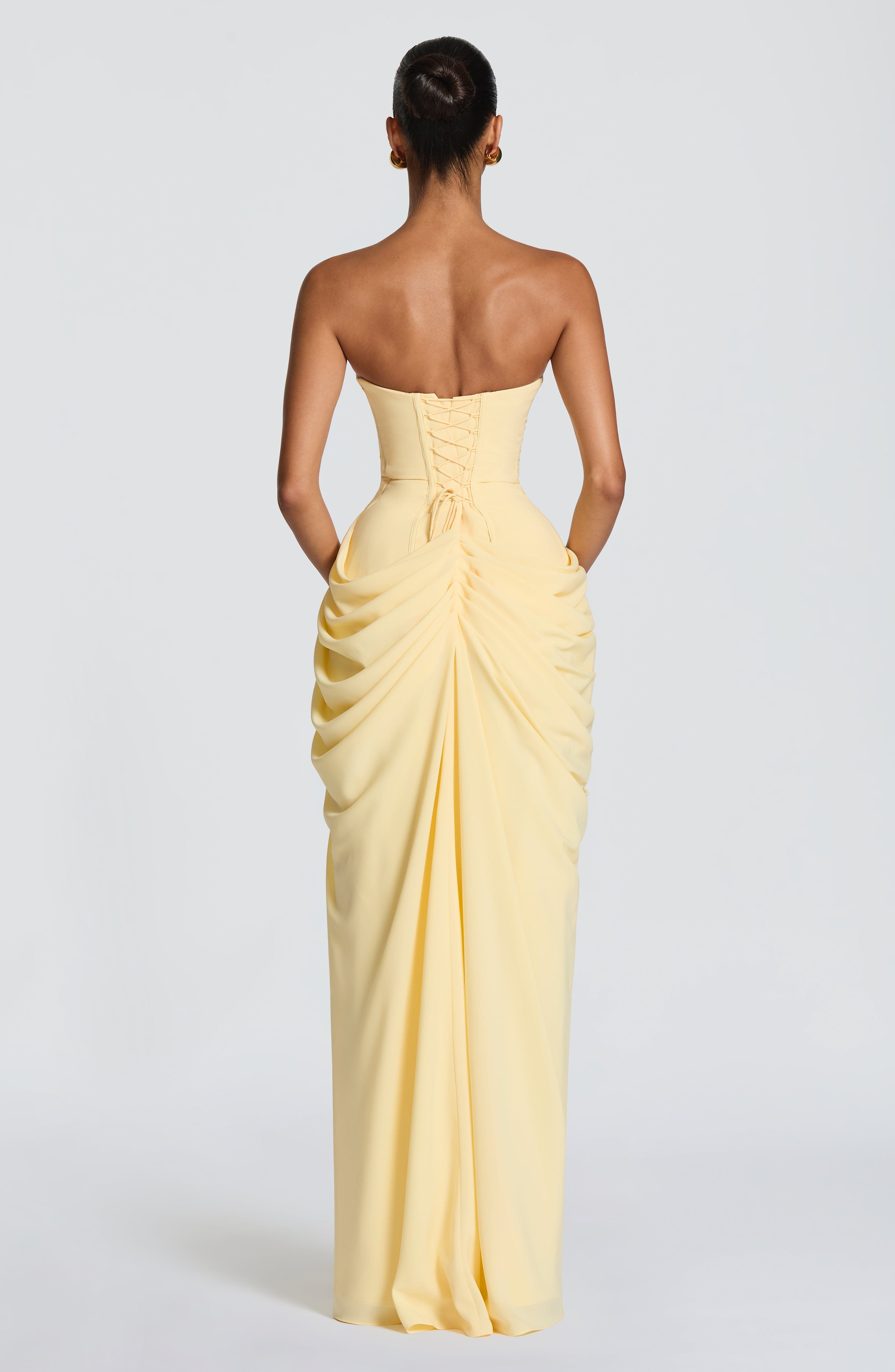 Céleste Maxikleid Gelb – Dress | FormaLuxe