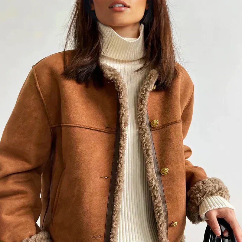 CHARLIE | TOPLA IN FEINER LEDERJACKE Braun – Giacca | FormaLuxe