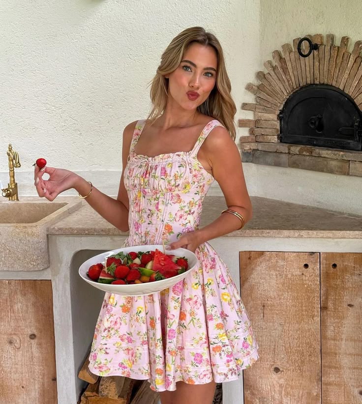 Lynn | Mini Dress with Floral Corset