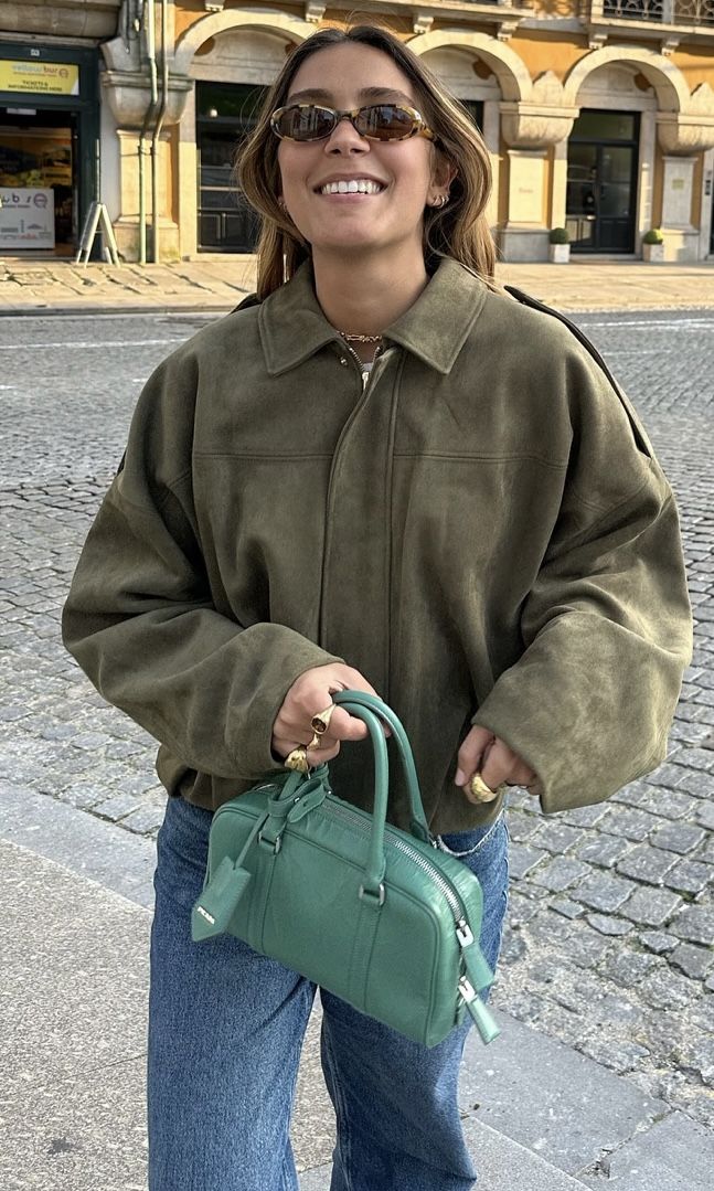 Kaori | Pilot Jacket with Suede Look