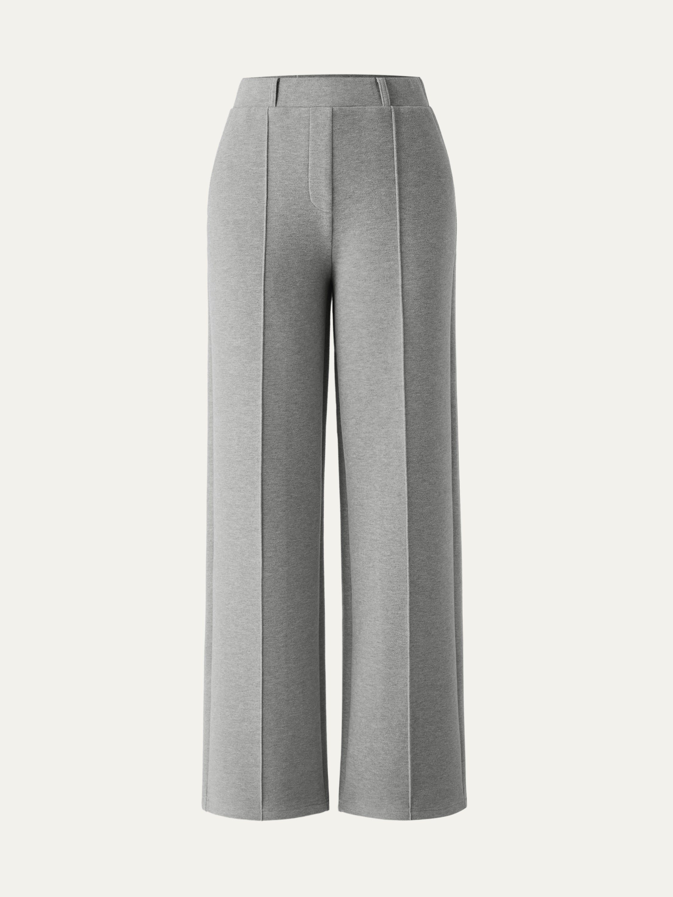 High Waisted Straight Leg Pull On Pant Heather Morganite – Women > Bottoms > Pants | FormaLuxe