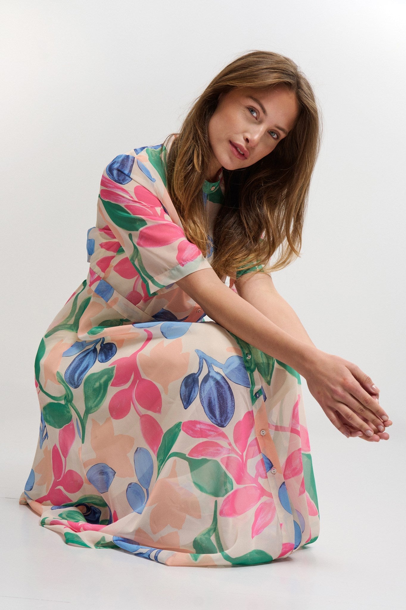 NUKYNDALL NEW SS DRESS - Birch | FormaLuxe