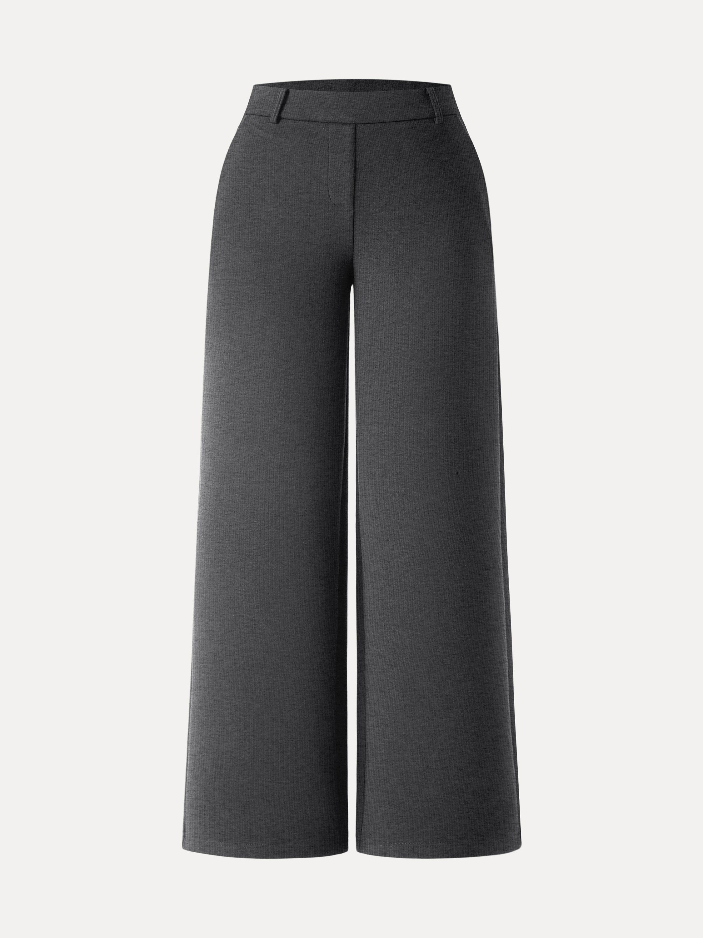 Stretchy Mid Rise Straight Leg Pull-on Pants with Pockets Universe Navy – Women > Bottoms > Pants | FormaLuxe