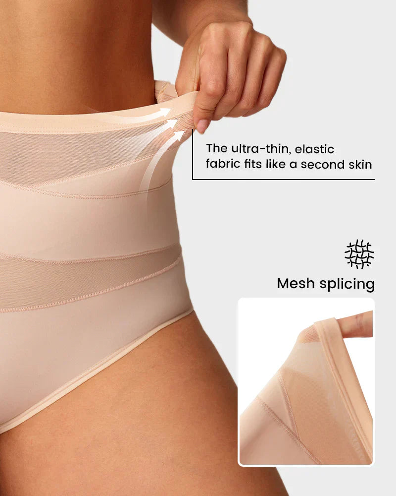 Bauchweg-Slip Ida – Mesh-Einsätze