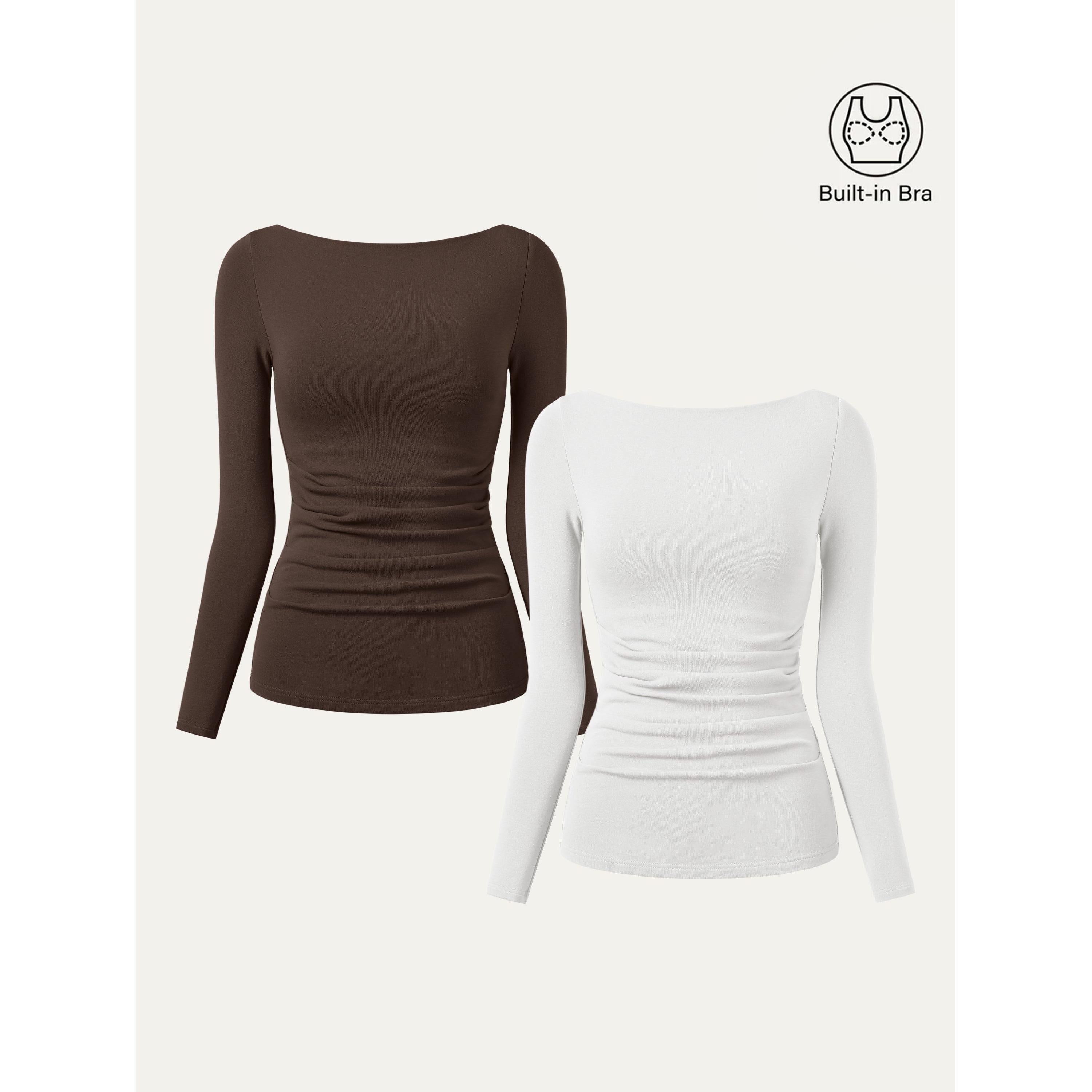 2Pcs Set Boatneck Tucks Brami Top Espresso/Midnight Navy – Women > Bundles&Sets > Bundles | FormaLuxe