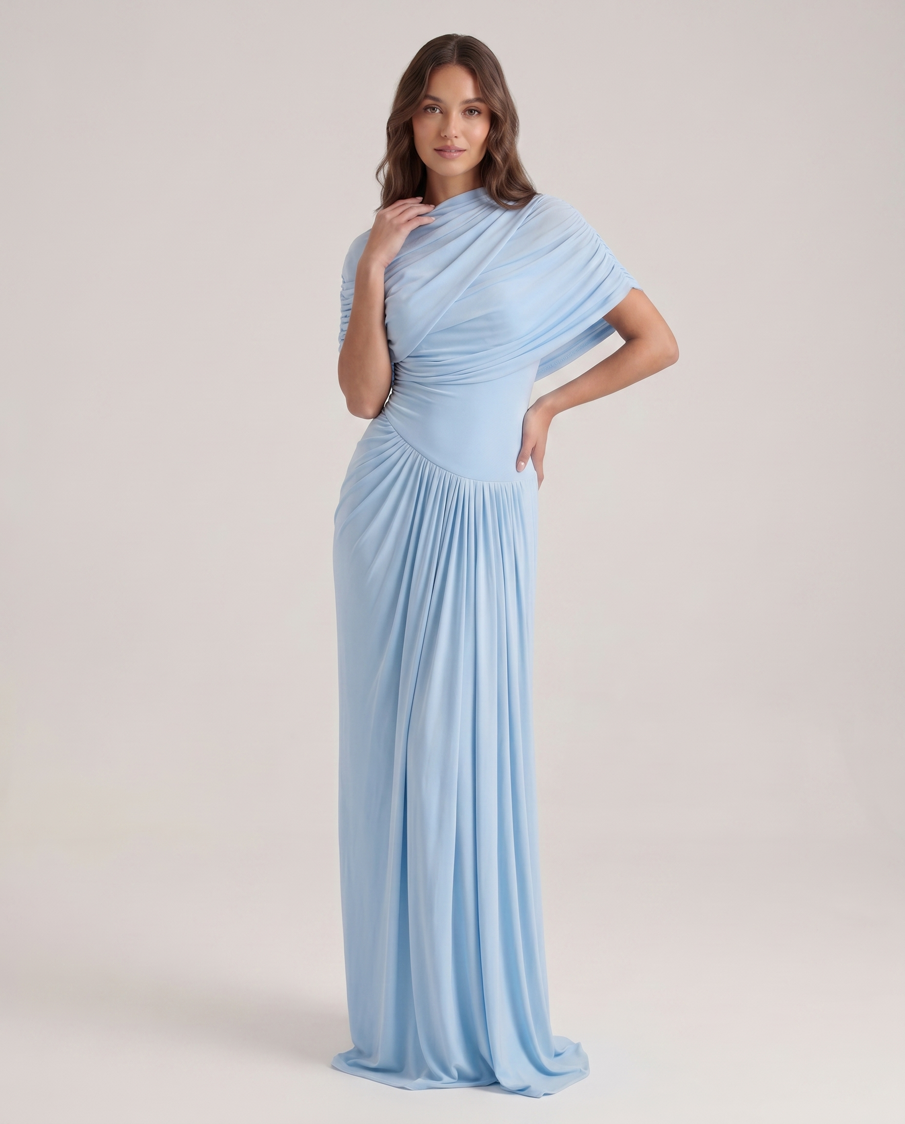 Henrietta Maxikleid Hellblau | FormaLuxe
