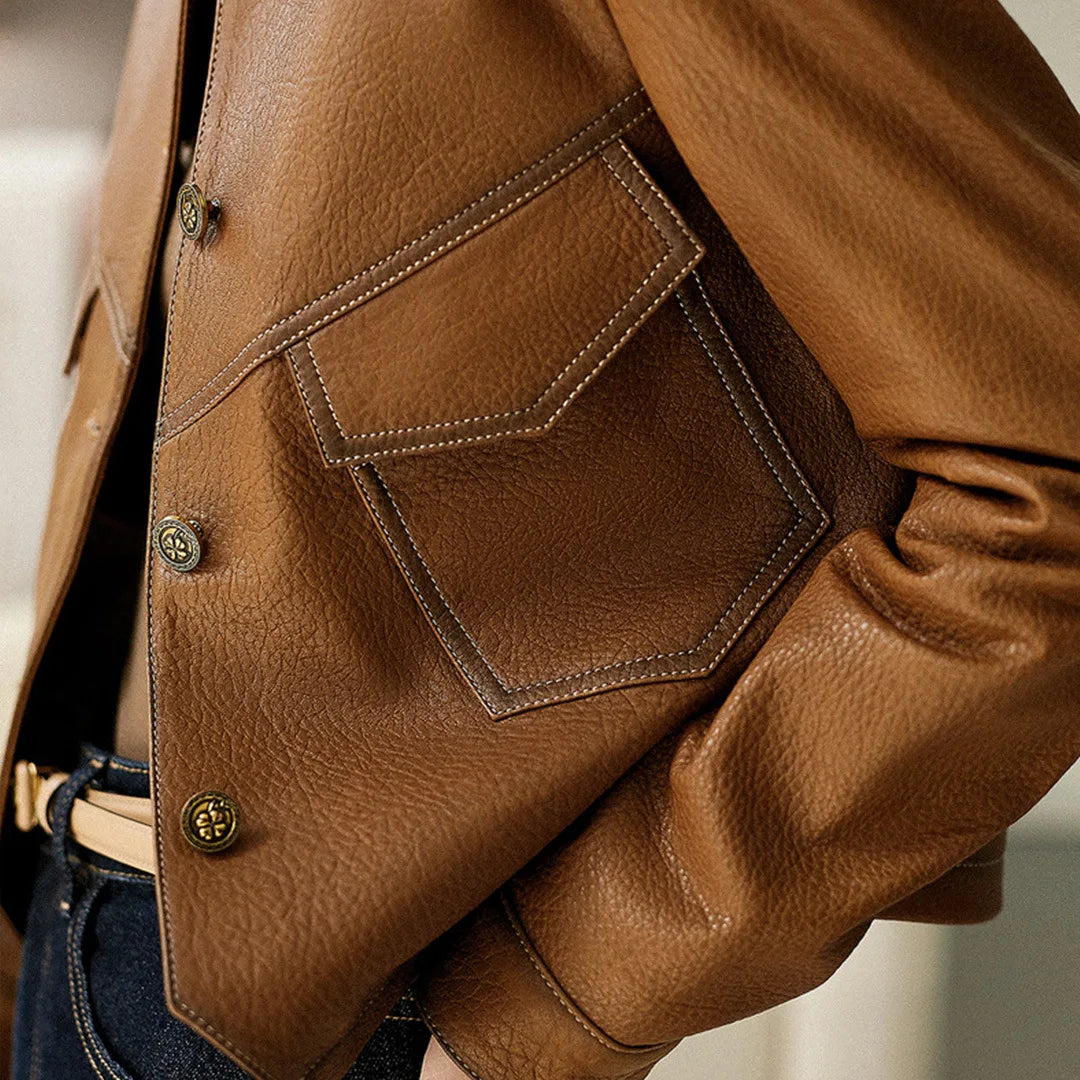 Camille | Eleganter Frühlingsmantel Braun (Fast ausverkauft) – Jacket | FormaLuxe