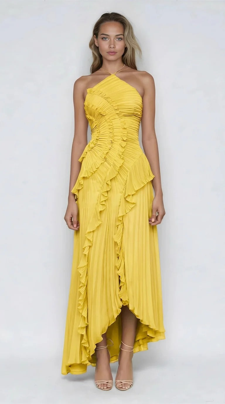 Eva Volant-Kleid Lavendel | FormaLuxe