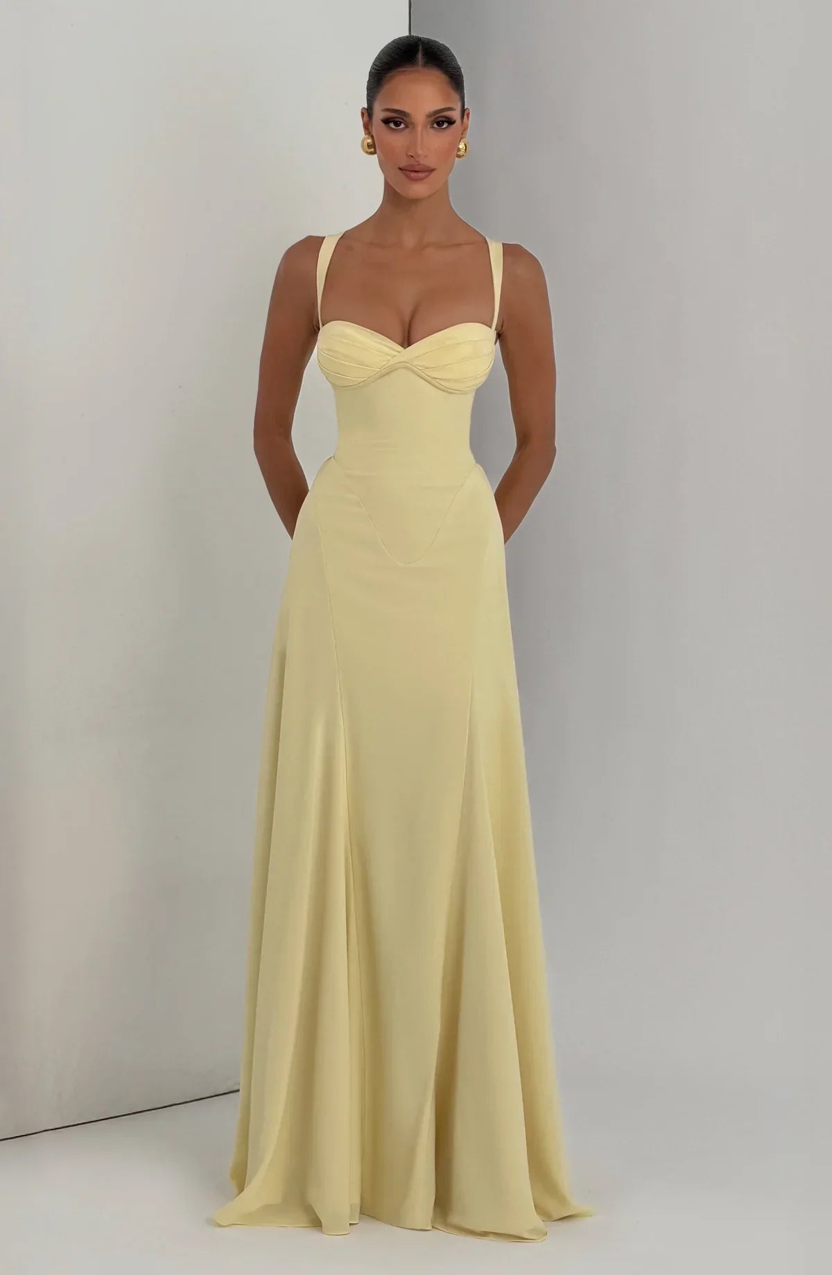 Langes Kleid IRIE Gelb | FormaLuxe