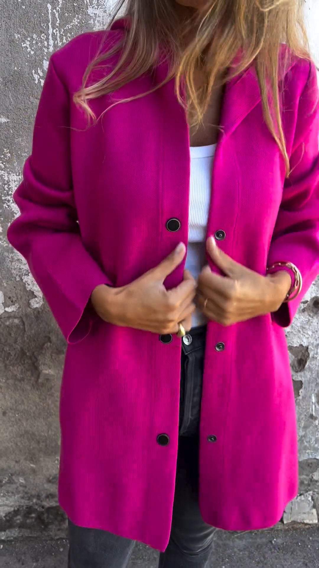 Jacqueline | Lässige Hoodie-Jacke mit Knöpfen Grau | FormaLuxe