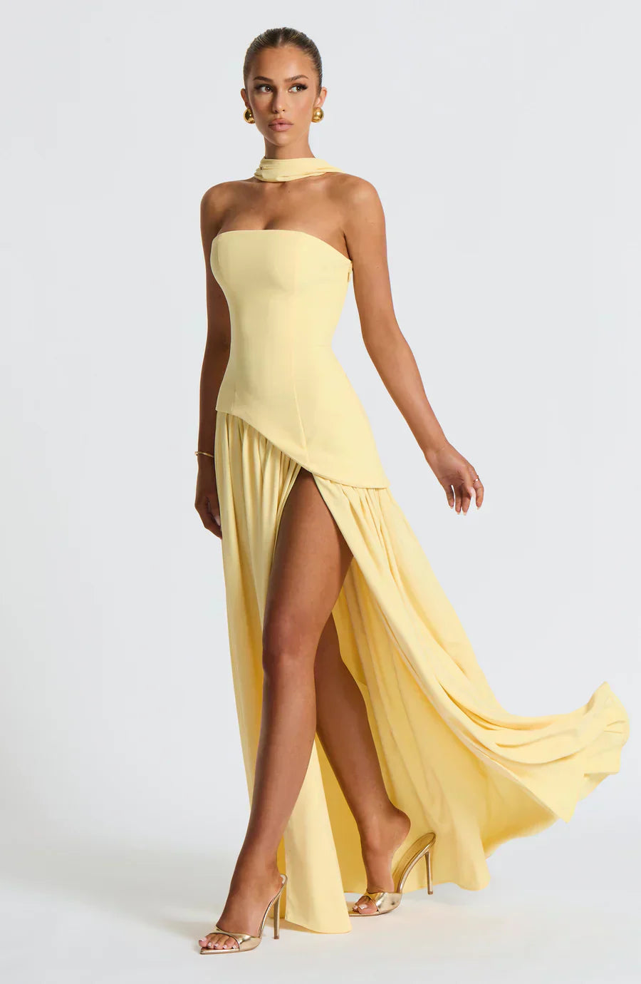 Deau Maxikleid Gelb – Dress | FormaLuxe