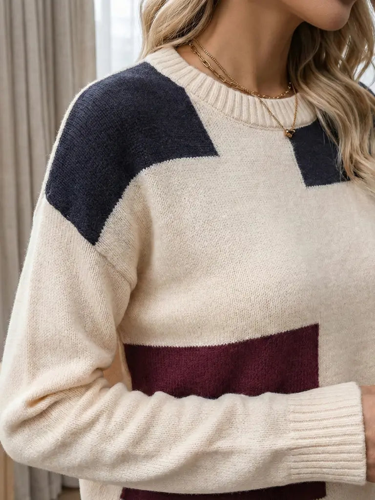 Melanie | Sweater Black/Red | FormaLuxe