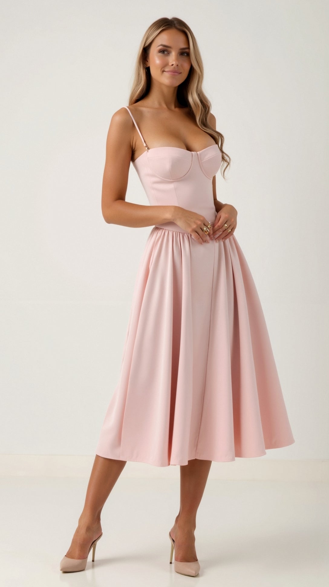Odette | Corset Midi Dress Green – Midi Dresses | FormaLuxe