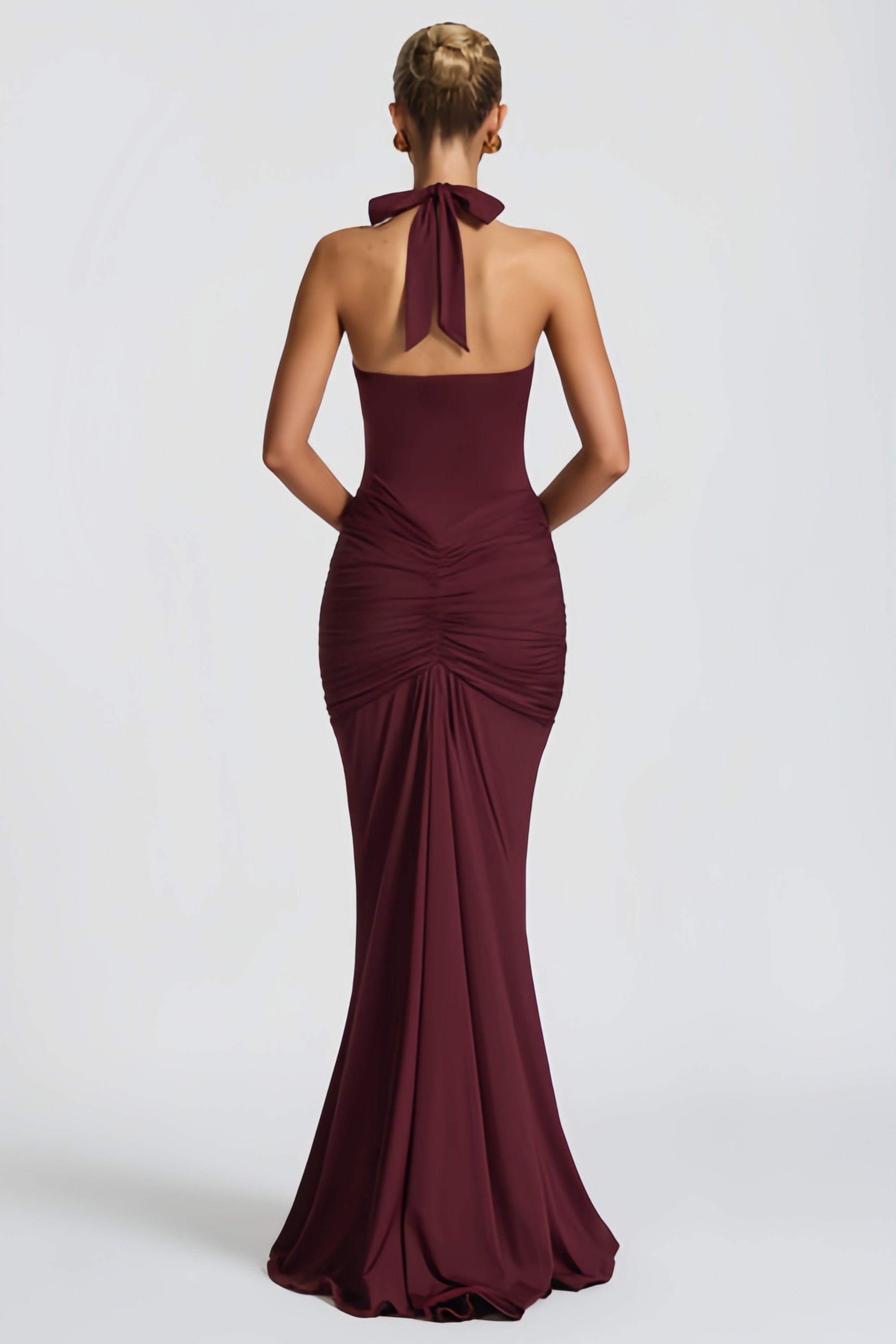 Aiglantine Maxikleid Bordeauxrot | FormaLuxe