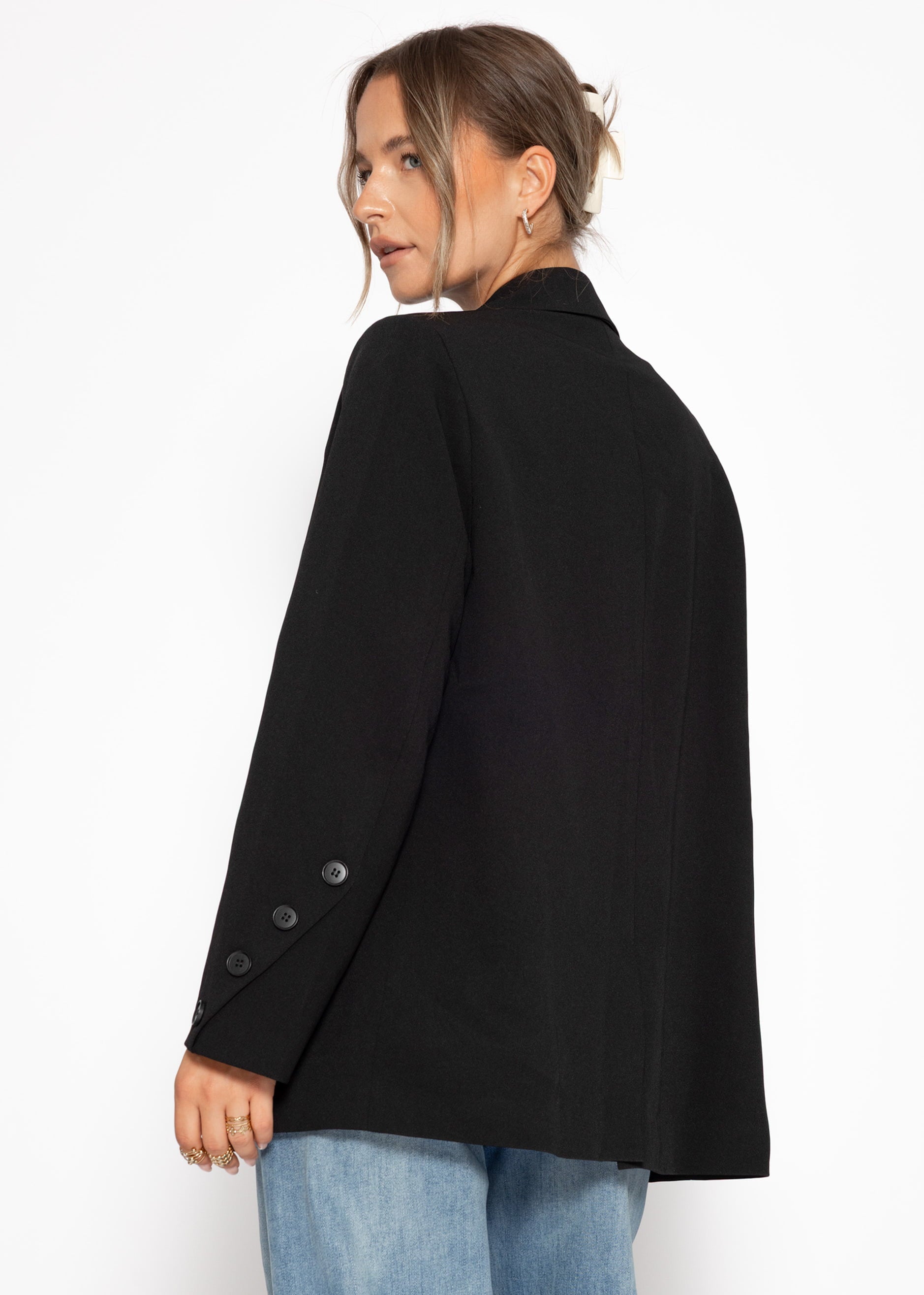 Oversize Blazer - schwarz – Bekleidung > Jacken > Blazer | FormaLuxe