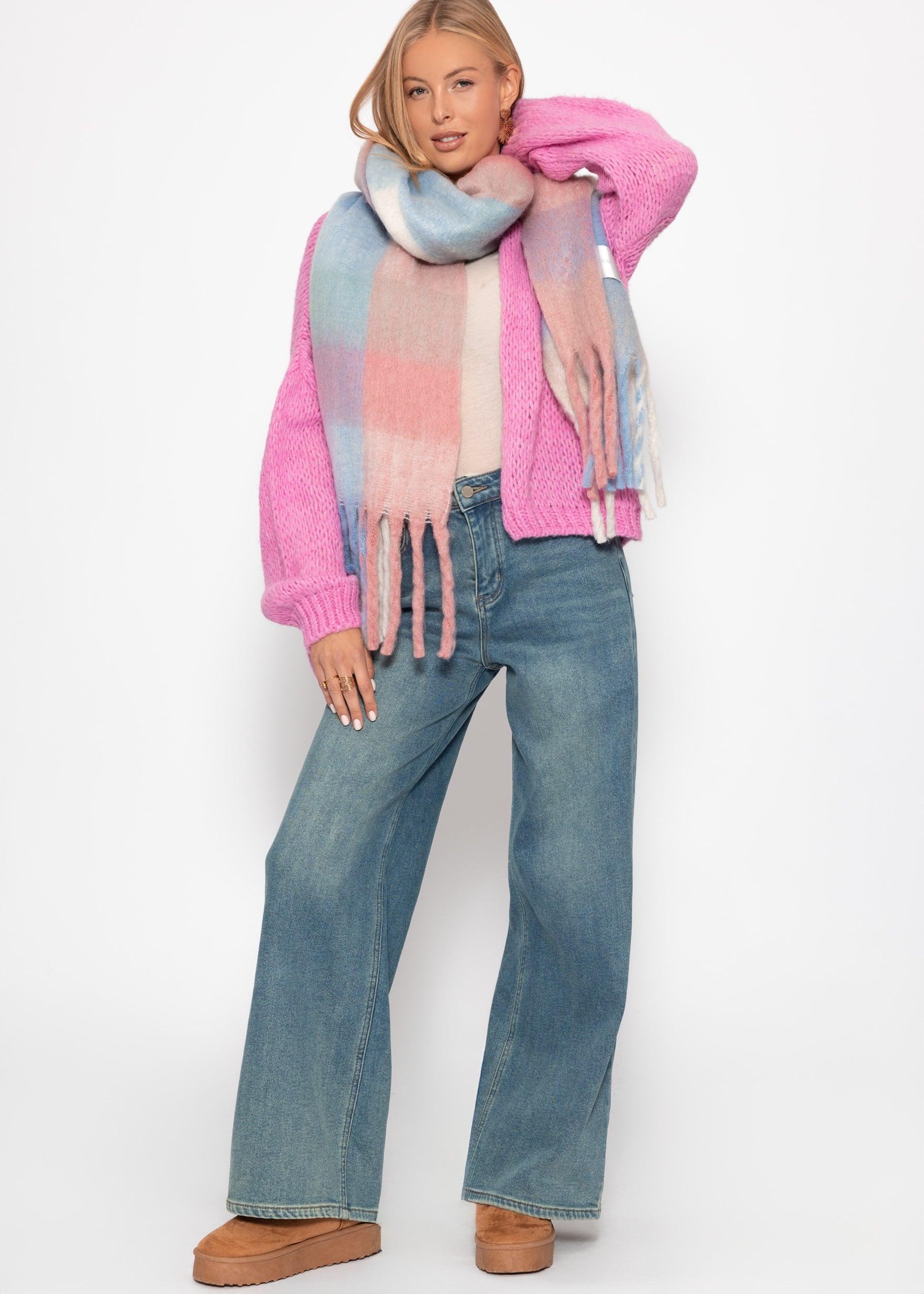 Oversize Cardigan, pink – Bekleidung > Cardigans | FormaLuxe
