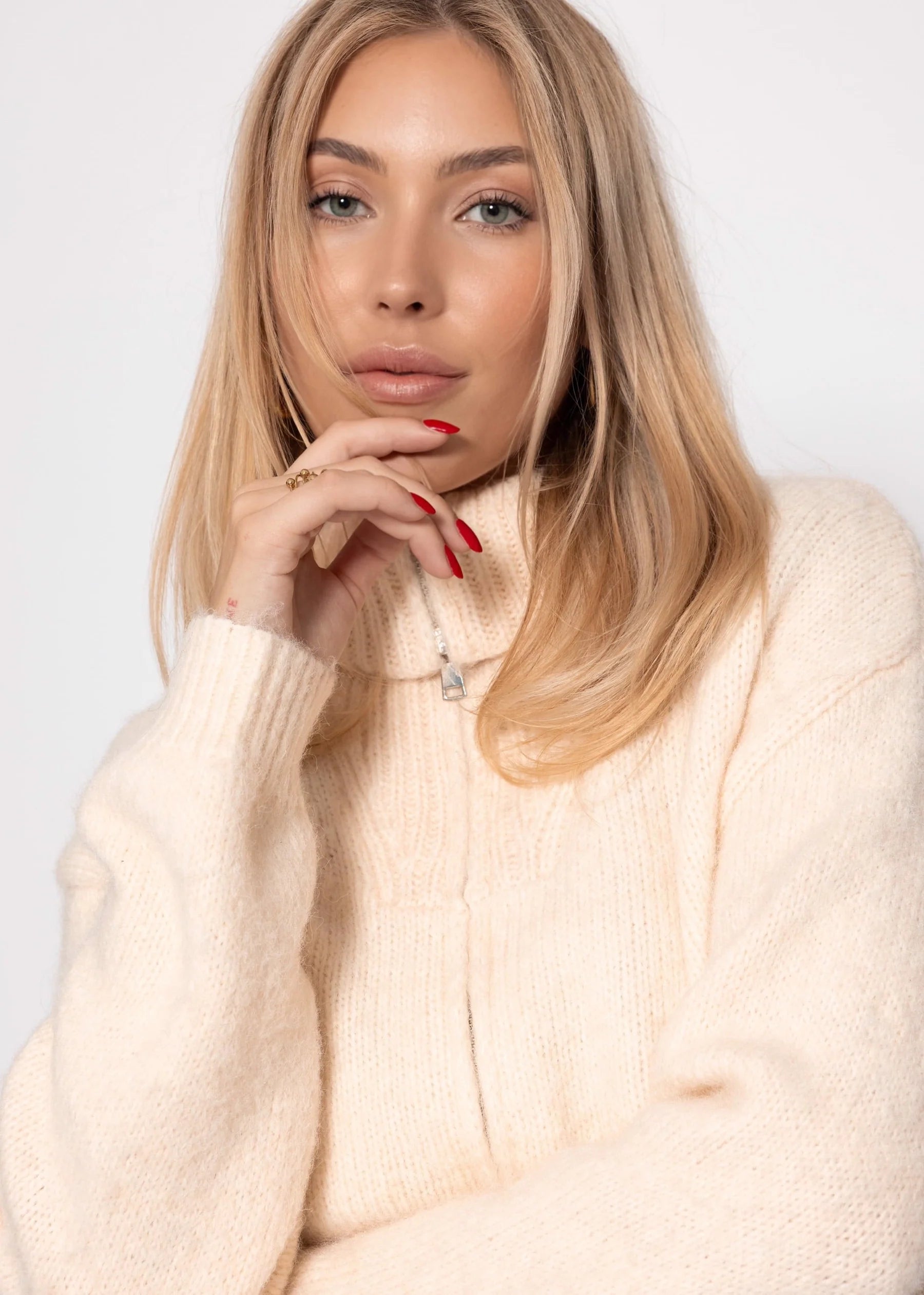 Cardigan mit Reißverschluss – Off-White – Clothing> Cardigans | FormaLuxe