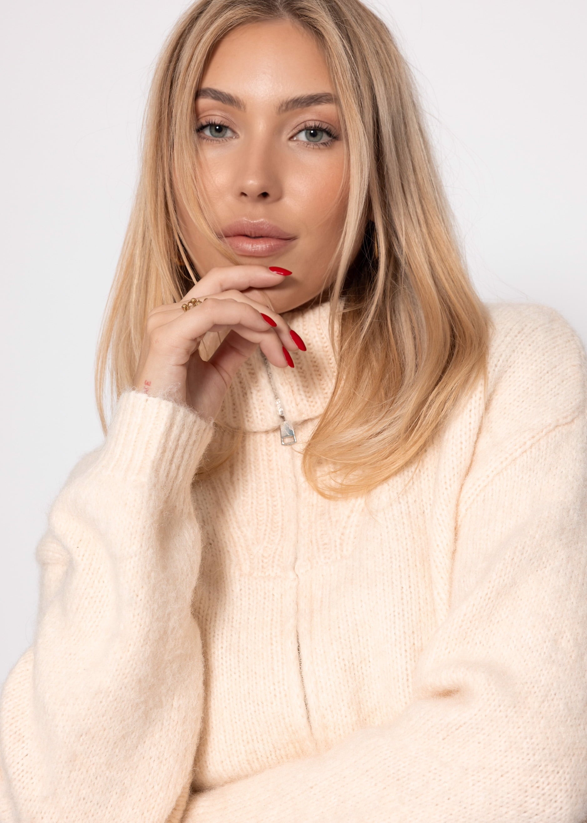 Cardigan mit Reißverschluss - offwhite – Bekleidung > Cardigans | FormaLuxe