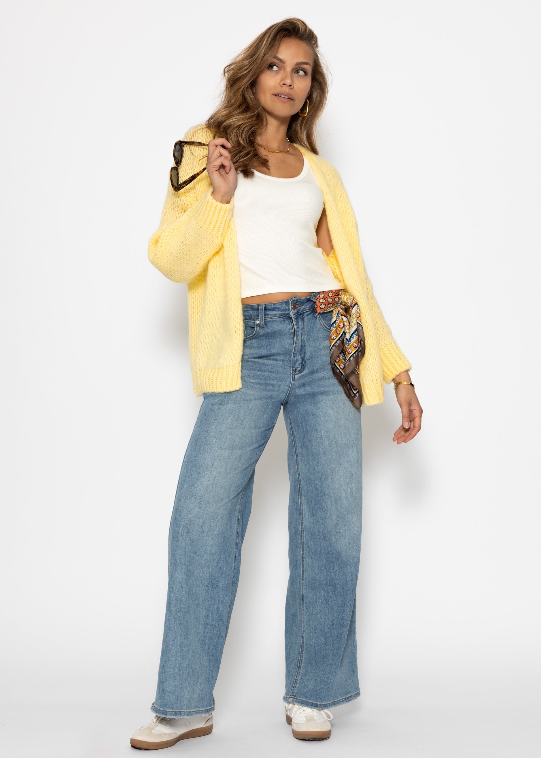 Oversize Cardigan - buttergelb – Bekleidung > Cardigans | FormaLuxe