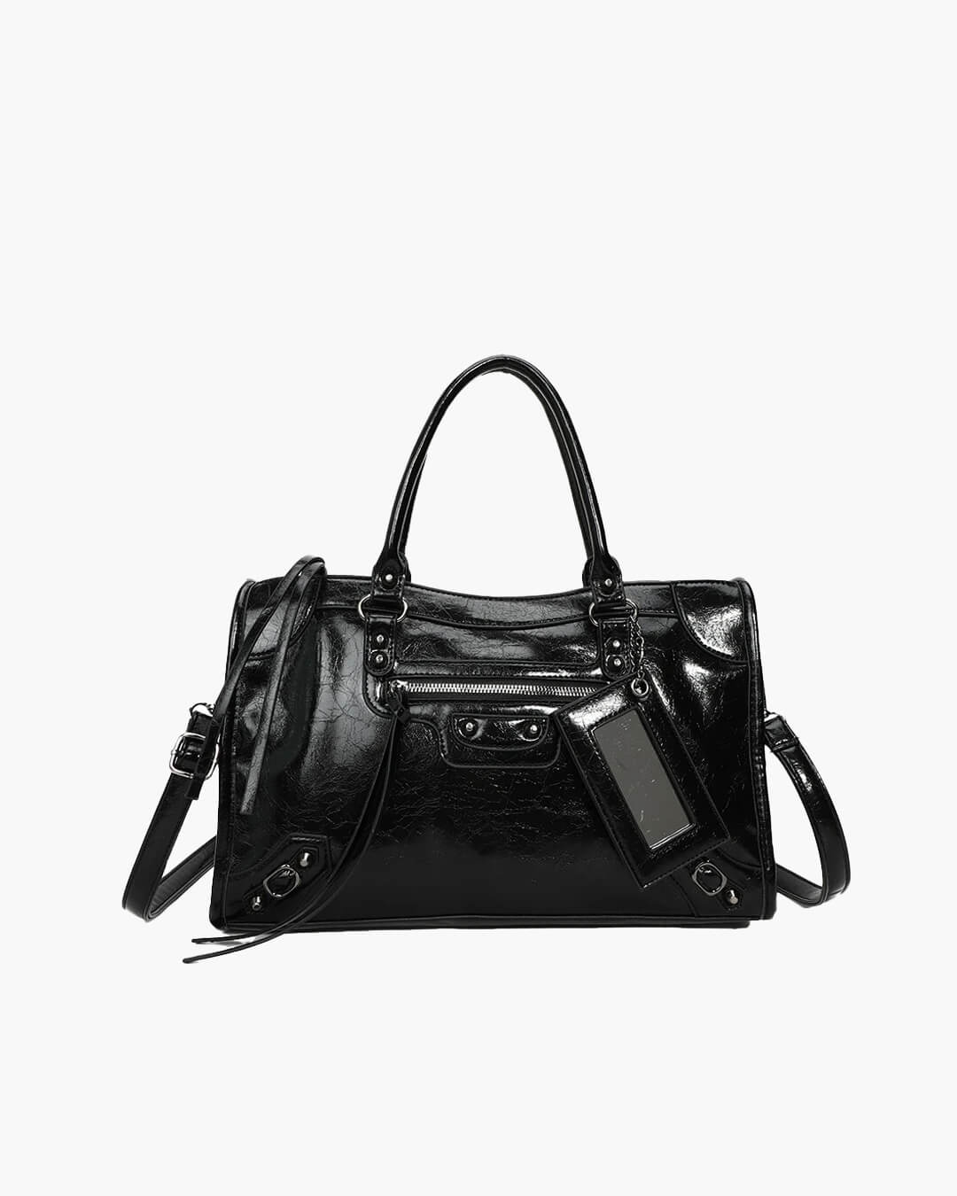 Carmela- Stylish Handbag with Spacious Interior & Minimalist Design Black | FormaLuxe